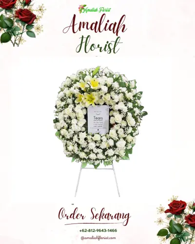 Krans Bunga Duka Cita di Pagumenganmas